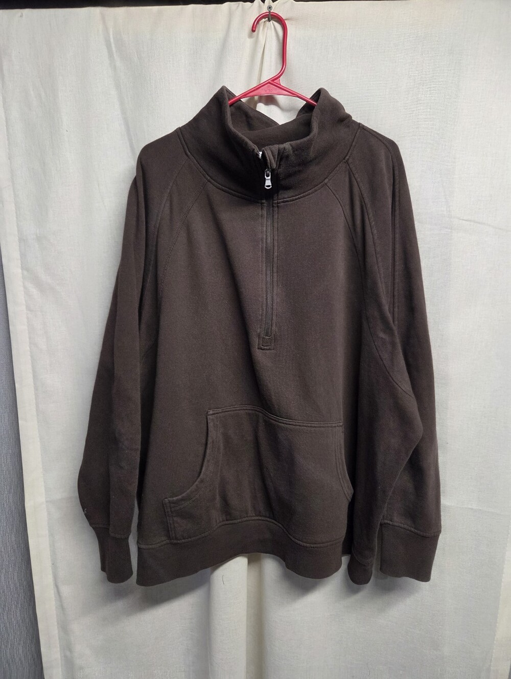 Maurices Brown Women's Half-Zip Pullover Sweatshirt